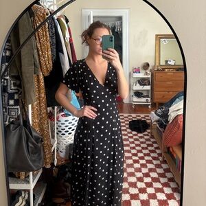 MADEWELL Flutter Sleeve Midi Dress